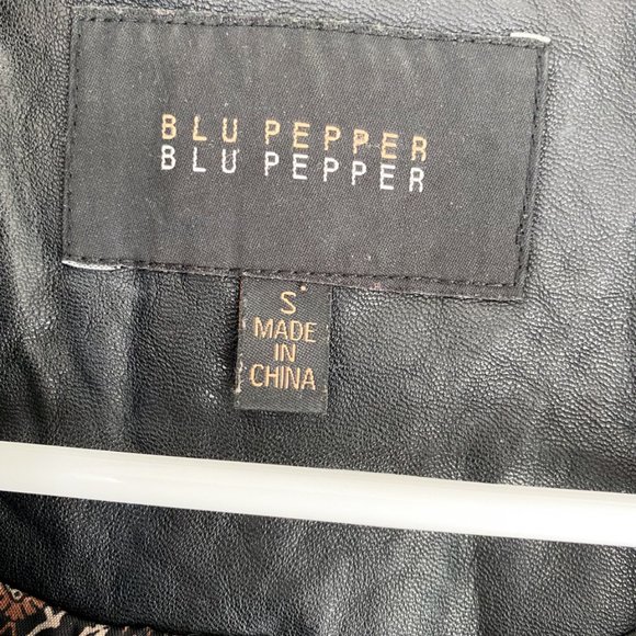 S Faux Leather Jacket by Blu Pepper - Picture 4 of 8